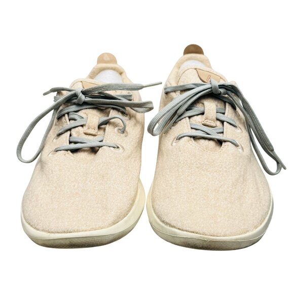 Allbirds Womens Wool Tennis Shoes Size 10 Lace-Up Beige Lightweight Comfortable - Picture 1 of 9